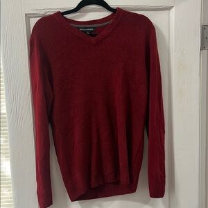 Ticots St. Rafael Burgundy Red V-Neck Sweater Men’s Small